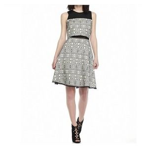 RACHEL BY RACHEL ROY | A LINE AZTEC TRIBAL PRINTED COCKTAIL DRESS WOMEN SIZE 0